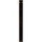 Ekena Millwork Miller Wrought Iron Bracket, (Single center brace), Antiqued Bronze 1 1/2"W x 12"D x 15"H BKTM01X12X15SMIABZ - alternate 6